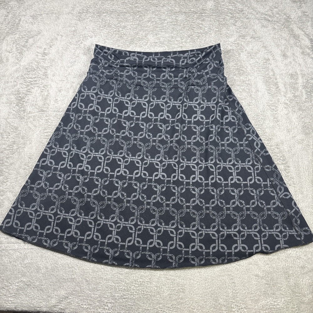 Soybu Women's Black/Gray Chain Pull On Active Athleisure Casual Skirt Size XS